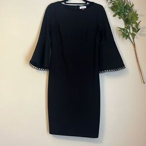 Calvin Klein Black Business Dress Size: 6